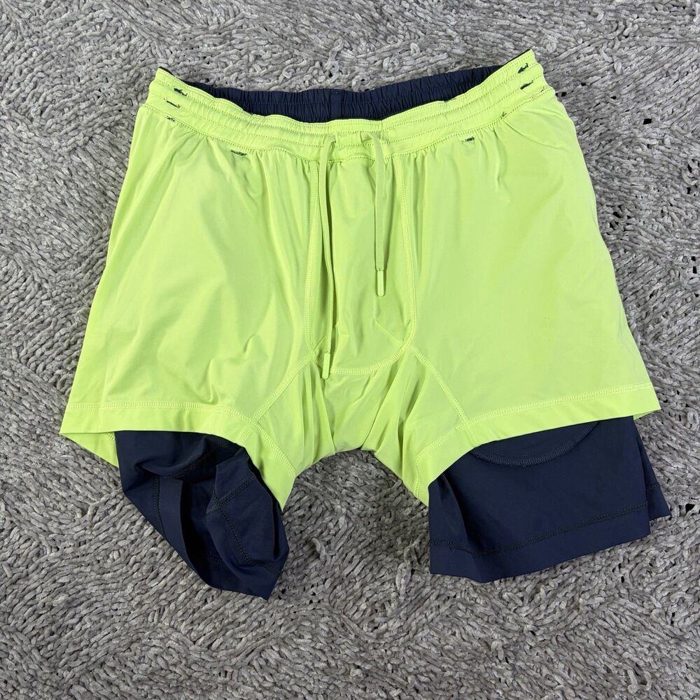 Birddogs Boomstick Shorts Mens Large Classic Navy Blue Lined Activewear Stretch - Picture 4 of 8